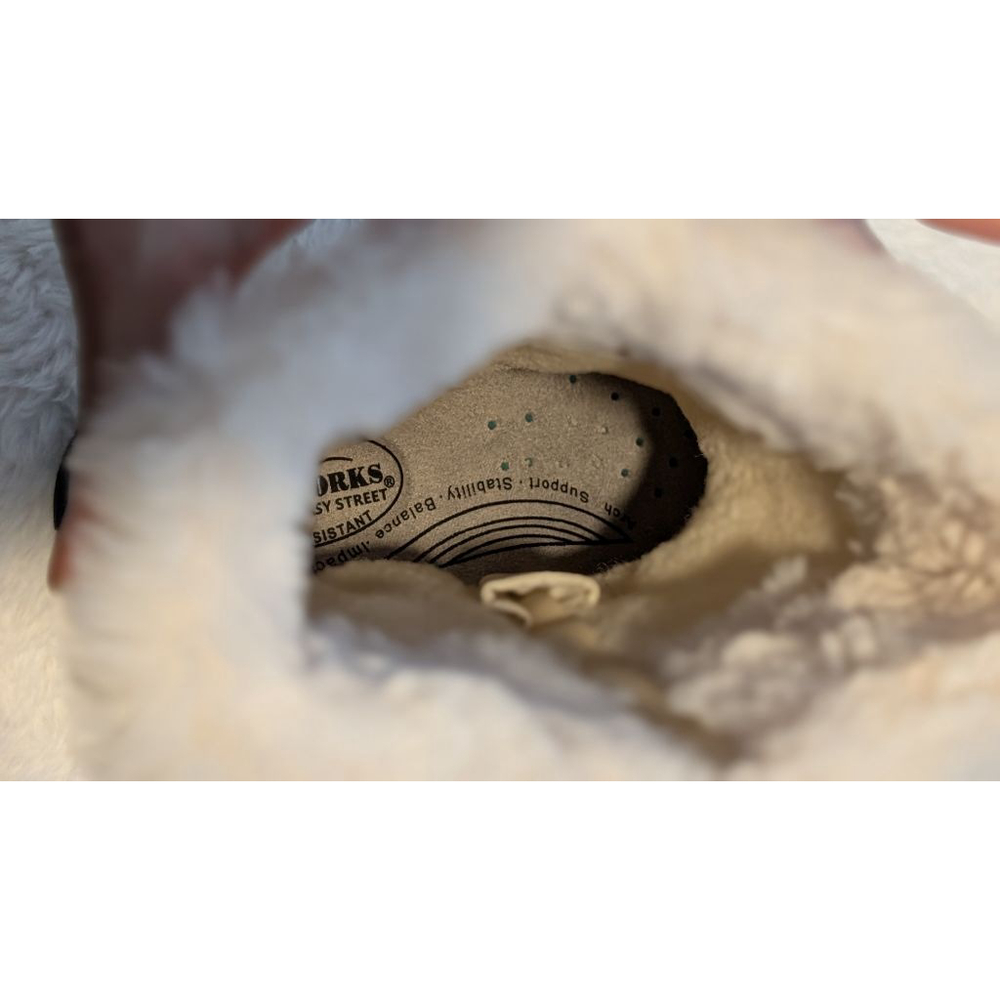 Women's Easy Works by Easy Street Winter White Waterproof Boots Size 10 - Picture 5 of 13